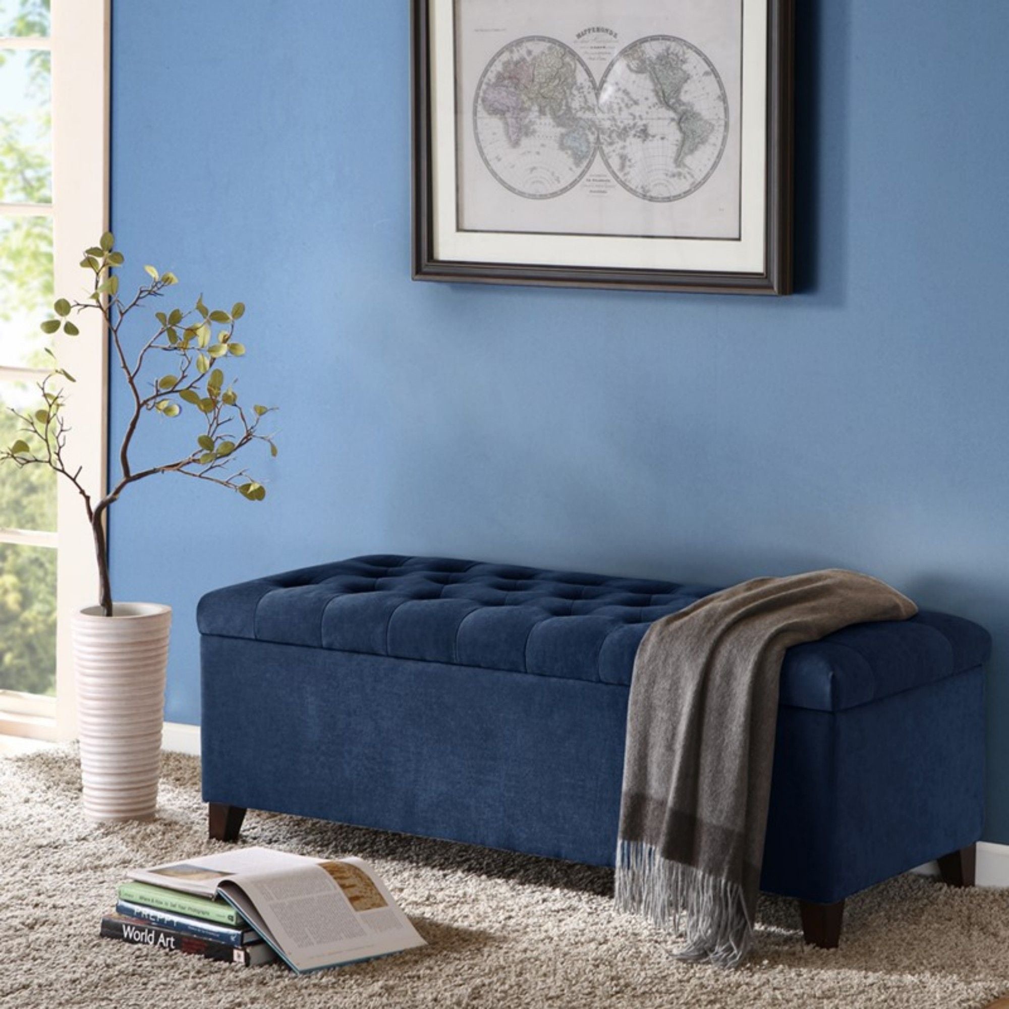 Shandra - Tufted Top Soft Close Storage Bench