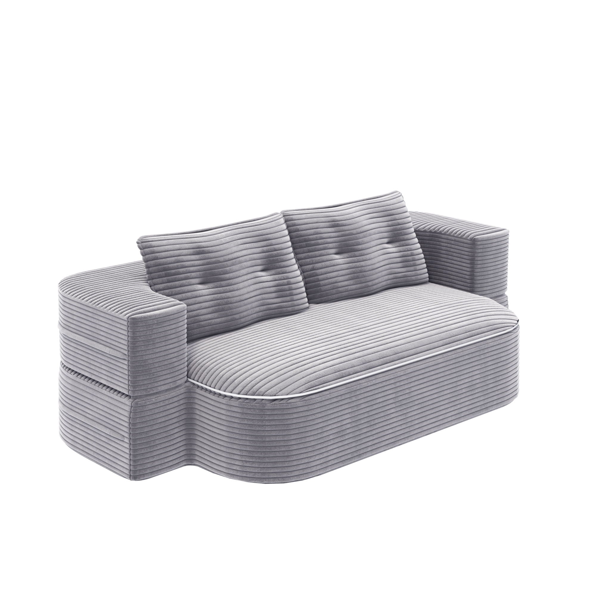 Convertible Floor Sofa Bed With Multi Functional Blanket