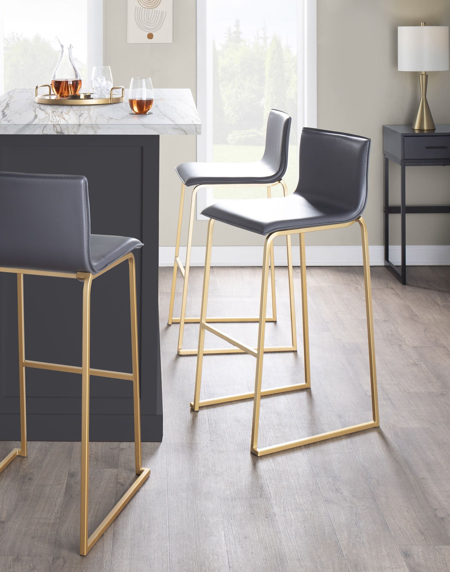 Mara - Contemporary Upholstered Barstool (Set of 2)