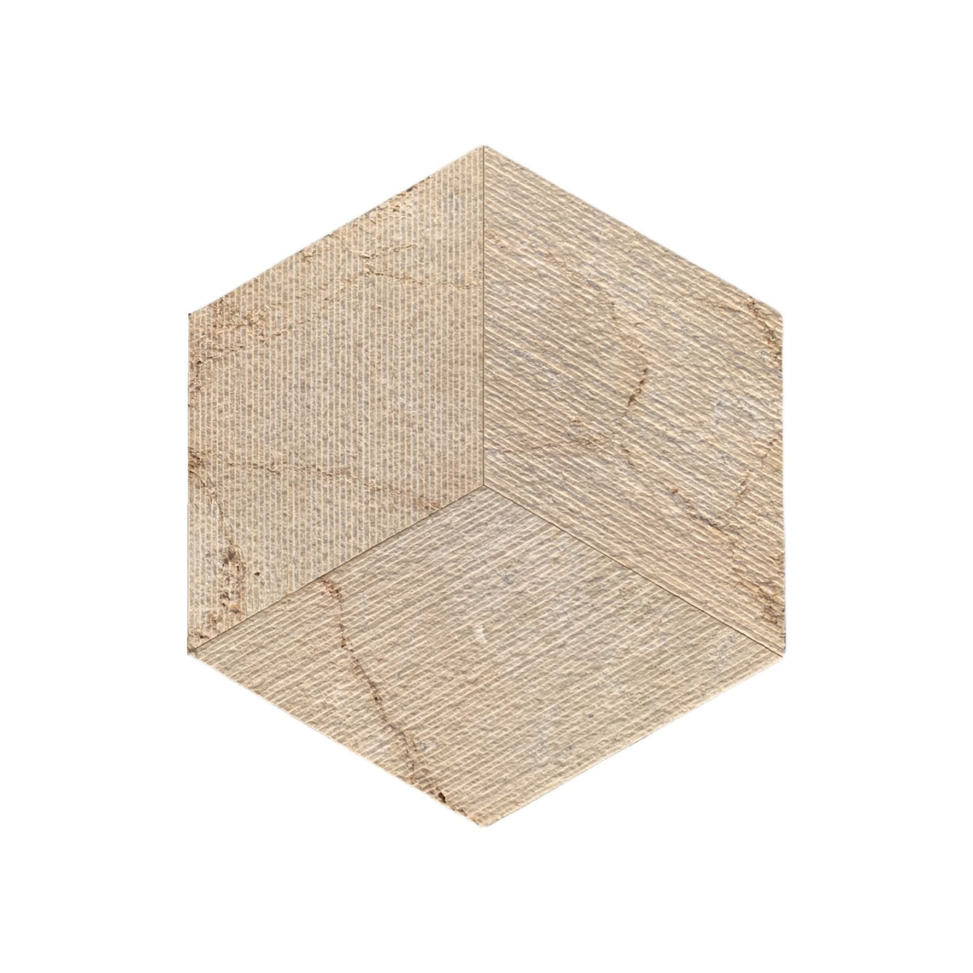 Hexagon Natural Marble Polished Tile For Wall And Floor (Set of 12)