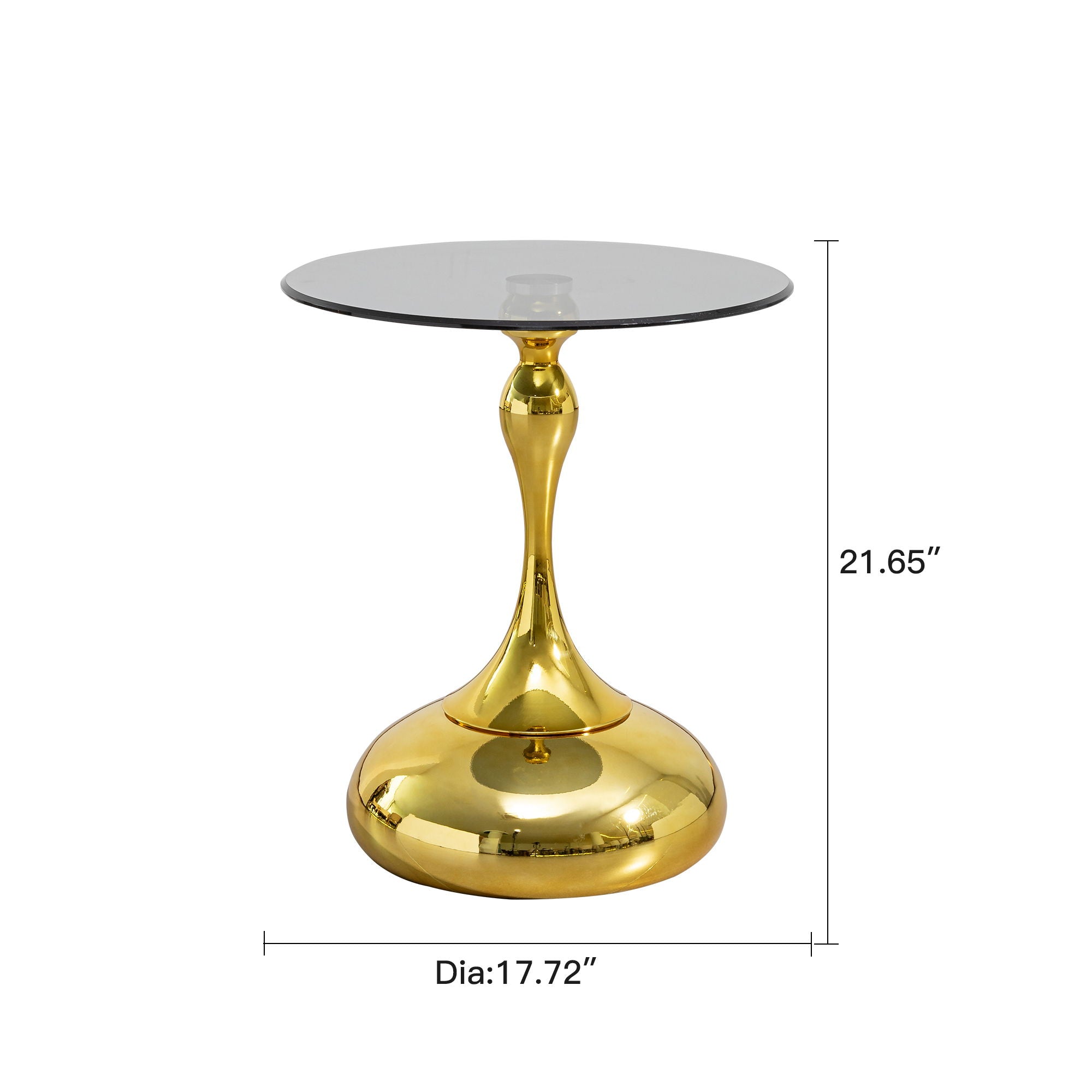 Modern Minimalist Coffee Table With Steel Legs And Tempered Glass Top