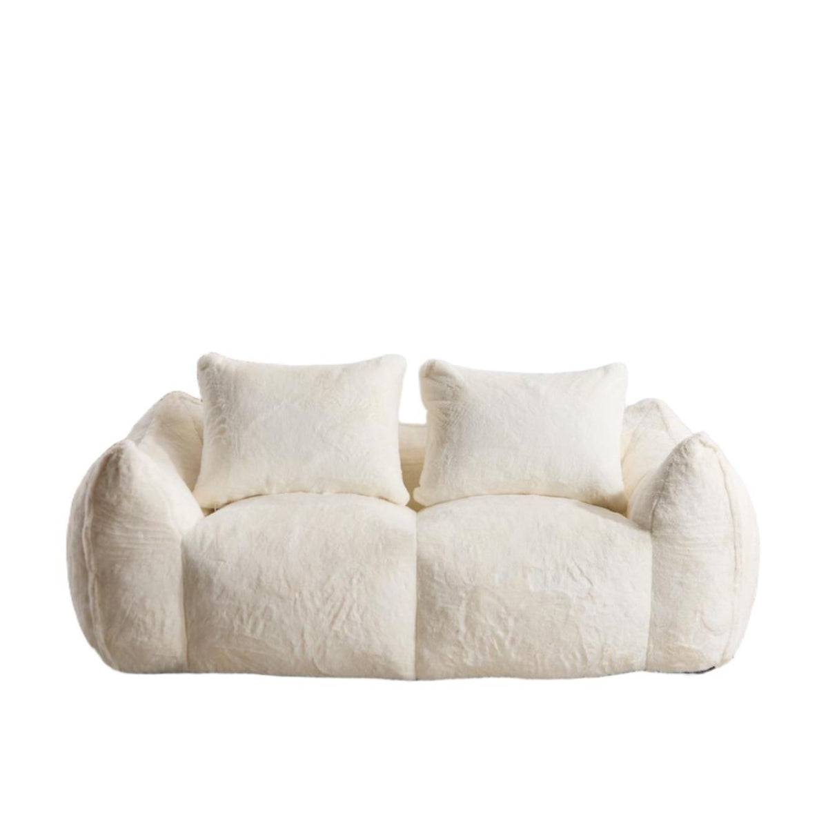 Giant Bean Bag Couch, Ultra Soft Fluffy Loveseat For Living Room