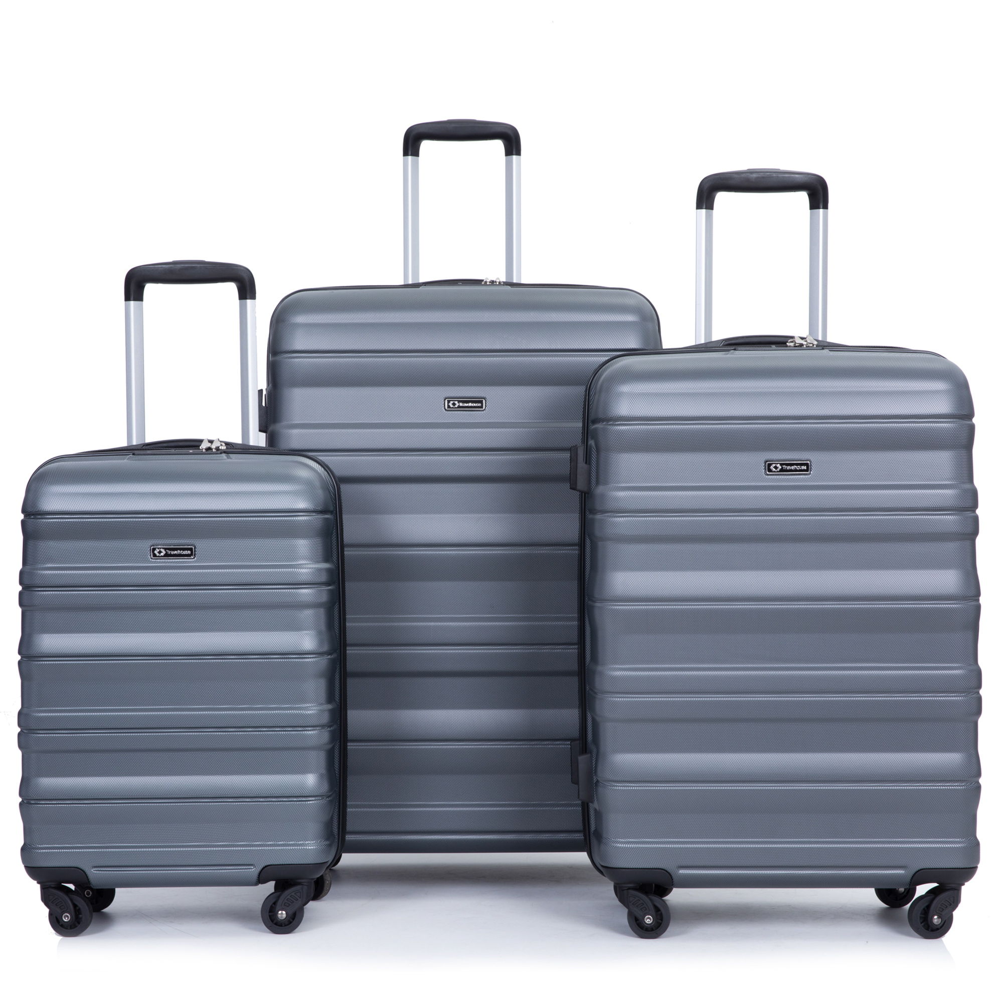 Expandable 3 Piece Luggage Sets Lightweight & Durable Suitcase, Spinner Wheels, Tsa Lock