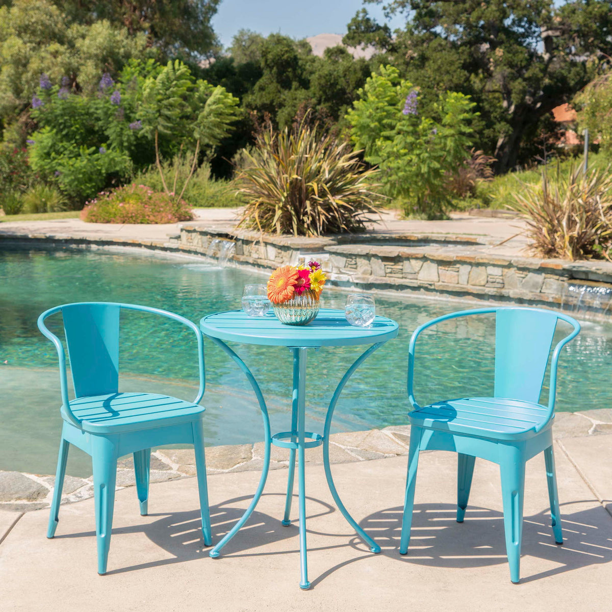 Yearn - 3 Piece Bistro Set With Table And 2 Chairs