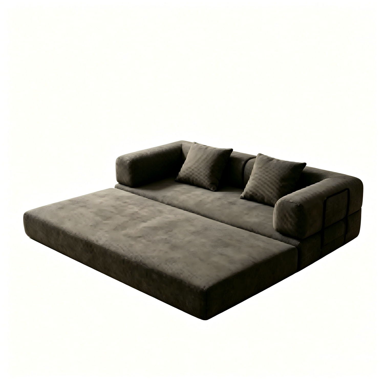 Convertible Sofa Bed With Removable Pillows