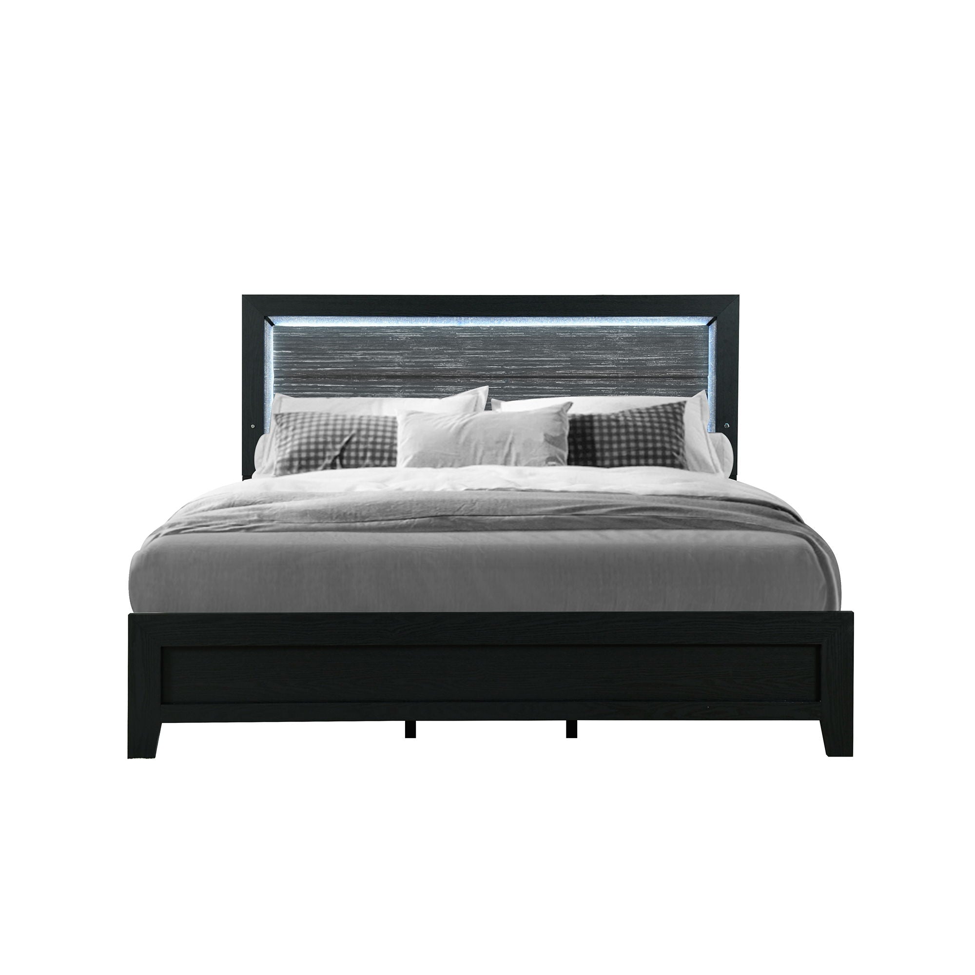 Carlos - 5 Pieces Queen Bedroom Set - Black