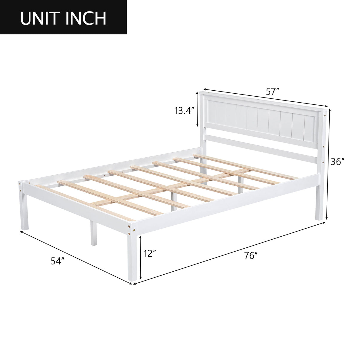 Platform Bed Frame With Headboard