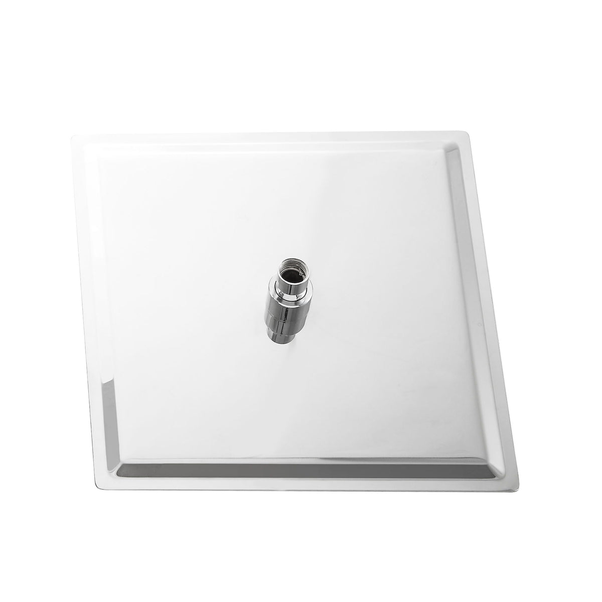 16" Square Rainfall Shower Head Fixed Wall Mount With Full Body Coverage & Self Cleaning Silicone Nozzles - Chrome
