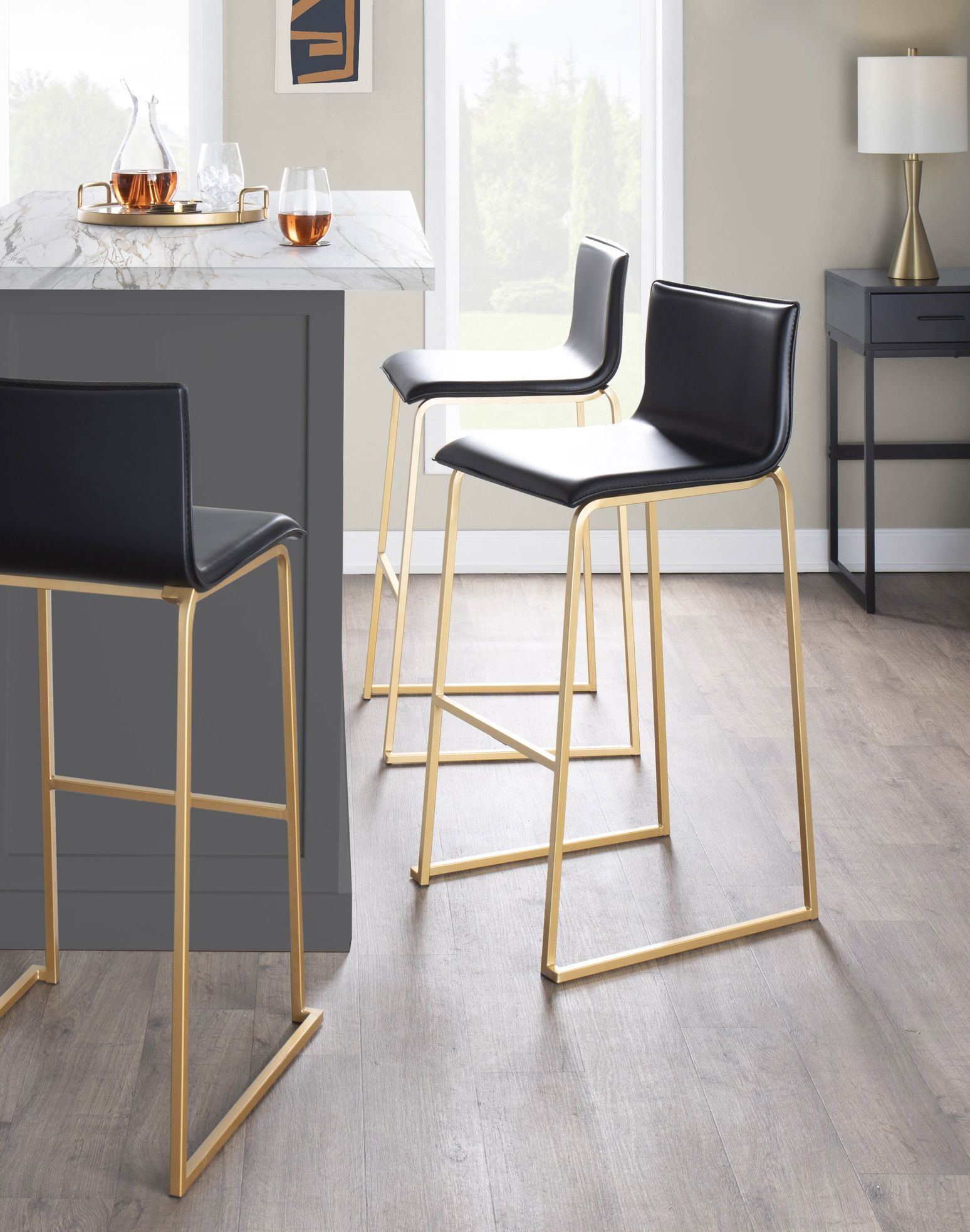 Mara - Contemporary Upholstered Barstool (Set of 2)