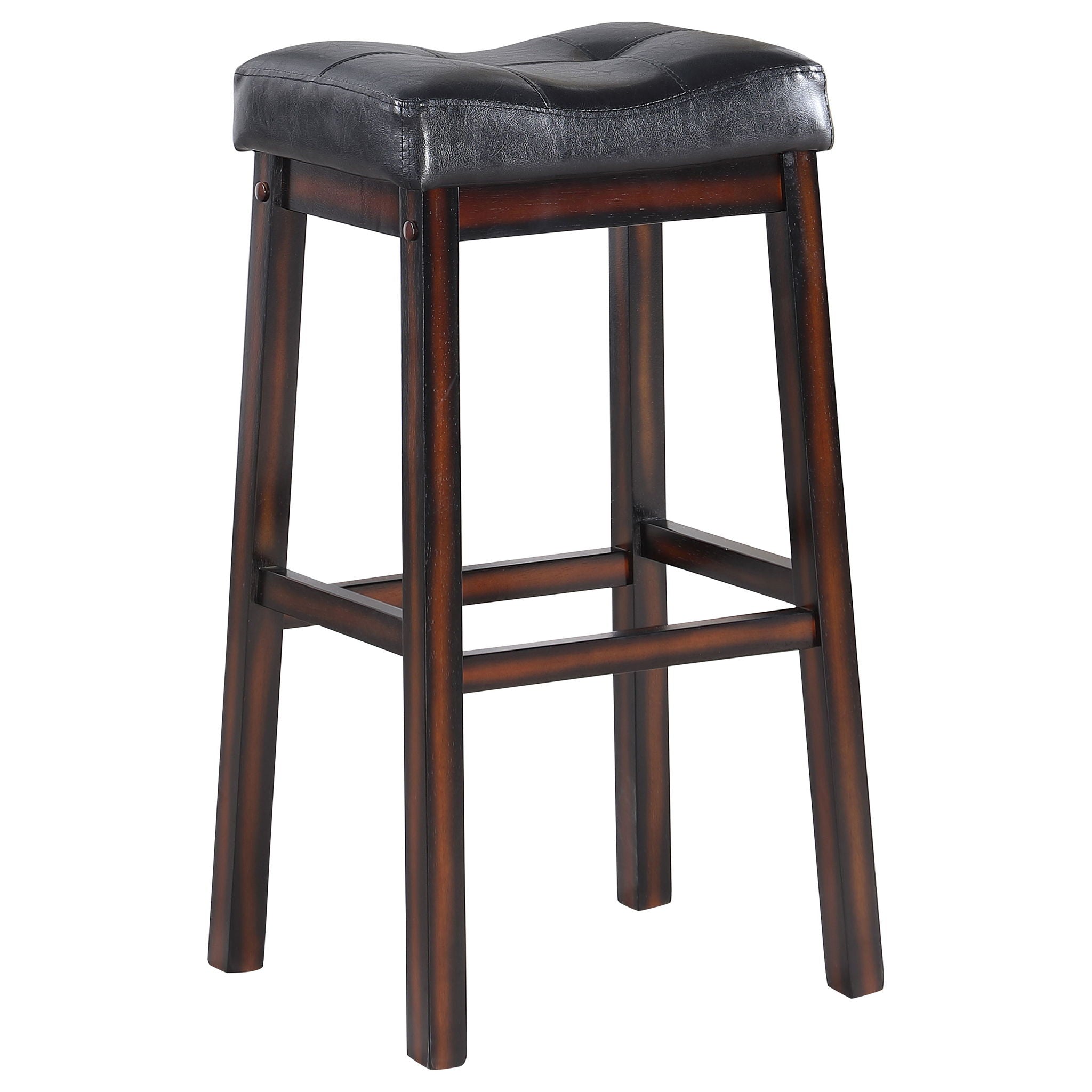 Upholstered Bar Stool (Set of 2) - Black