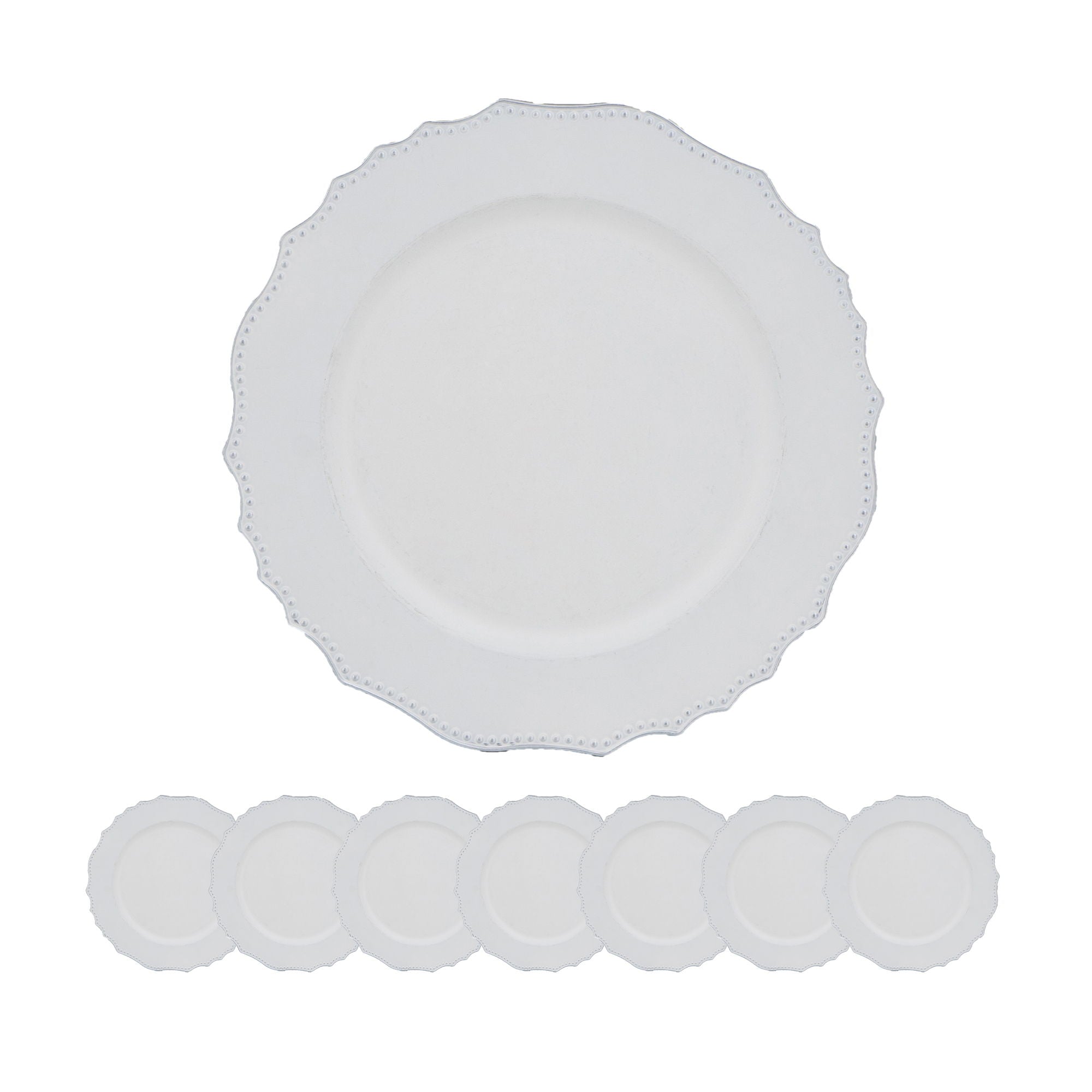 Premium Plastic Charger Plate (Set of 8)