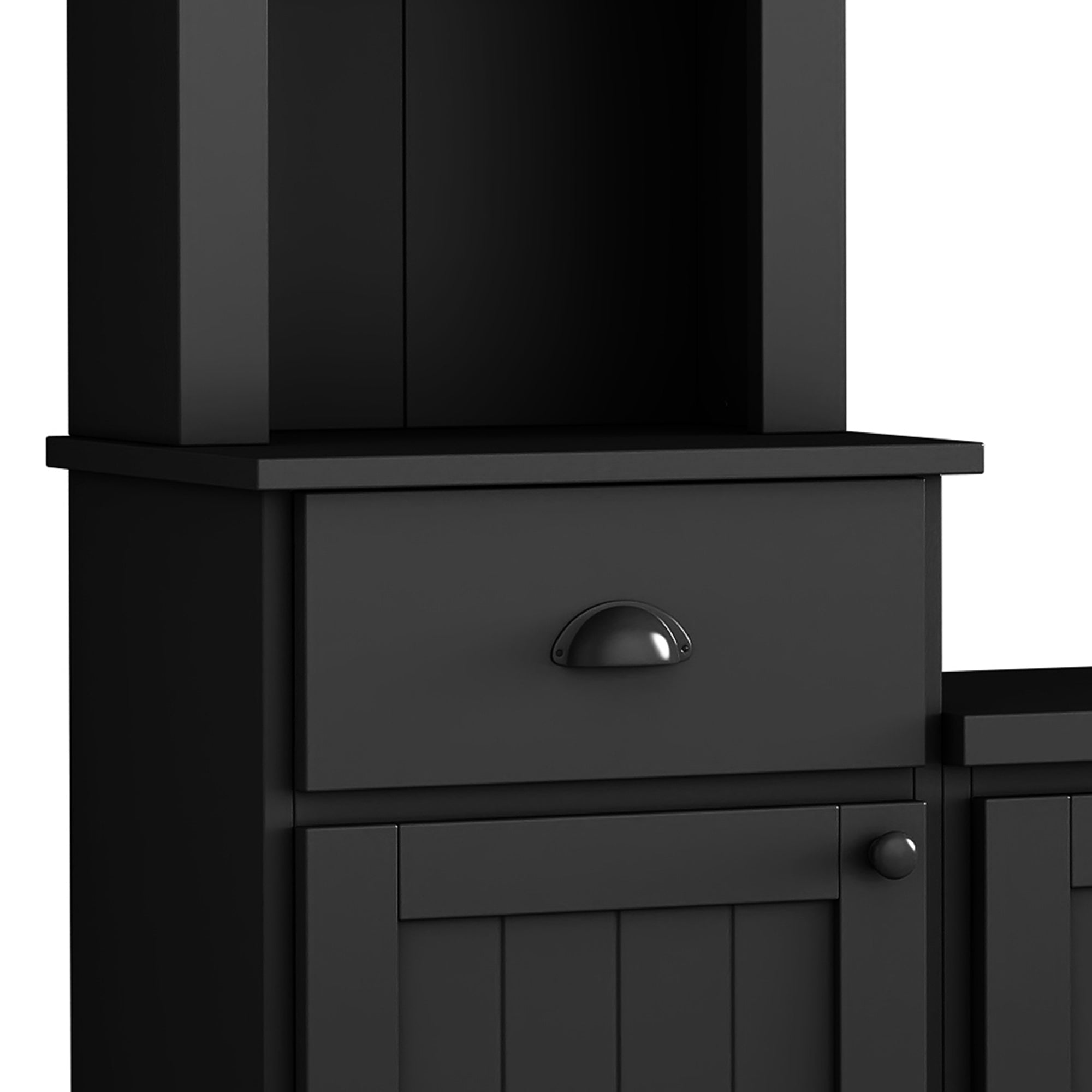 Entertainment Wall Unit Set with Bridge for TVs Up to 75&