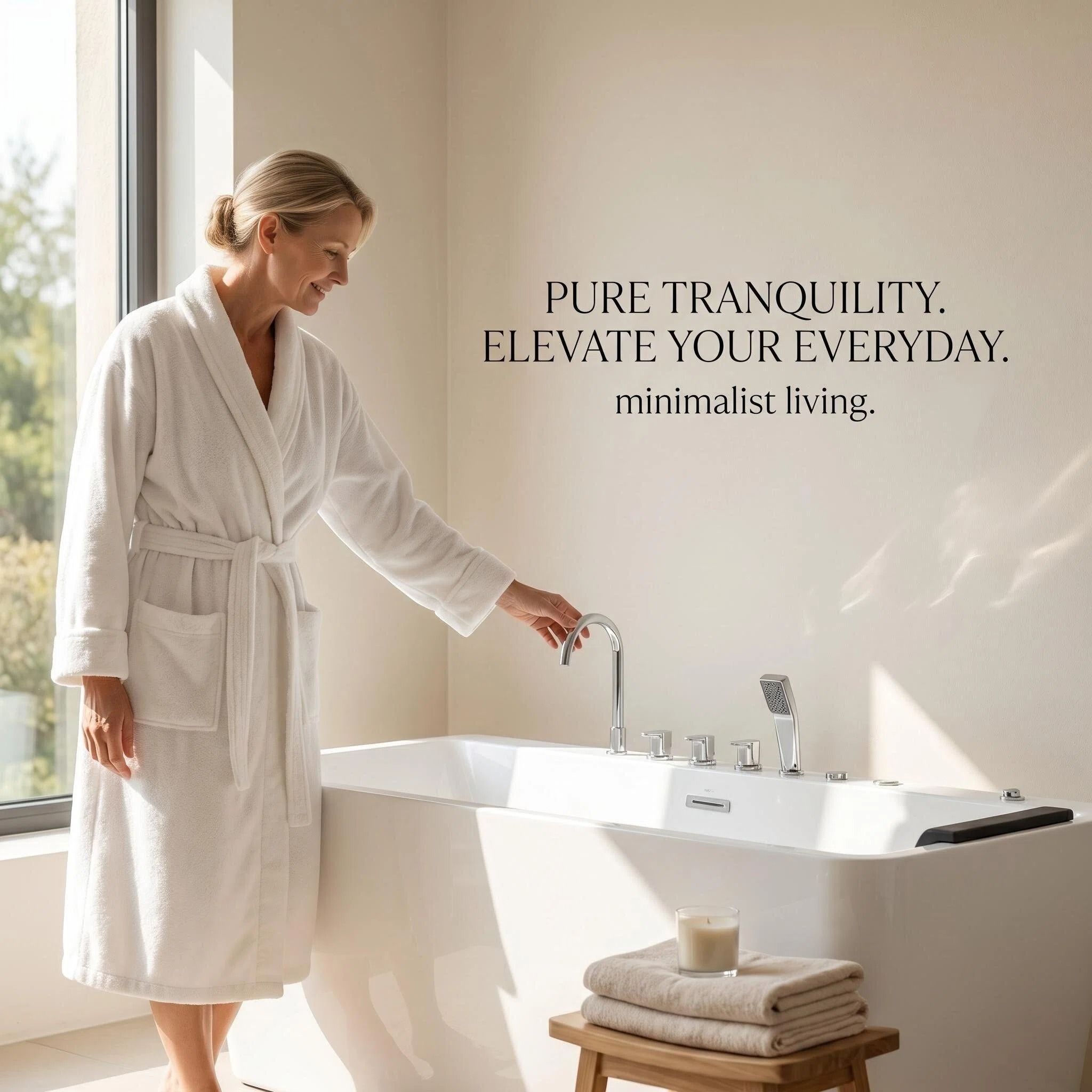 Xavier - Single Massage Bathtub, Equipped With Gfci Plug And Ul Certified Water Pump, Upc Certified Drain - Milk White