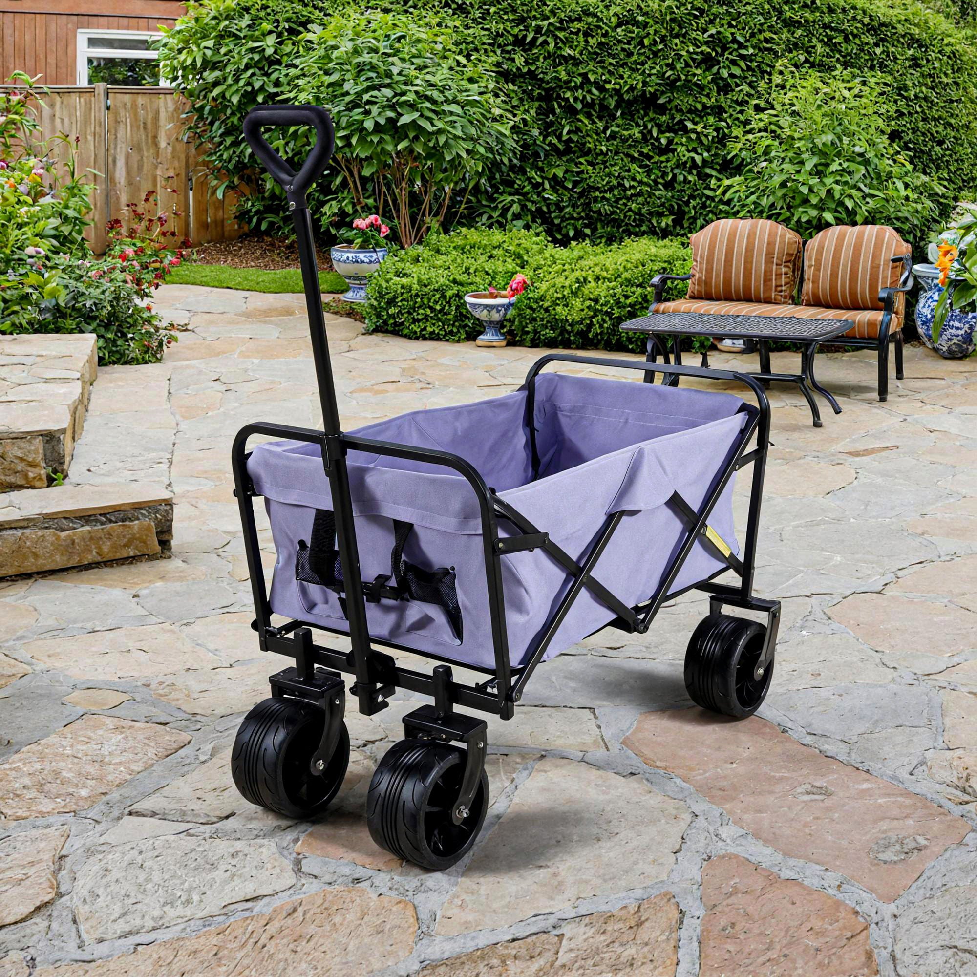 Wagons Carts Heavy Duty Foldable With Big Wheels