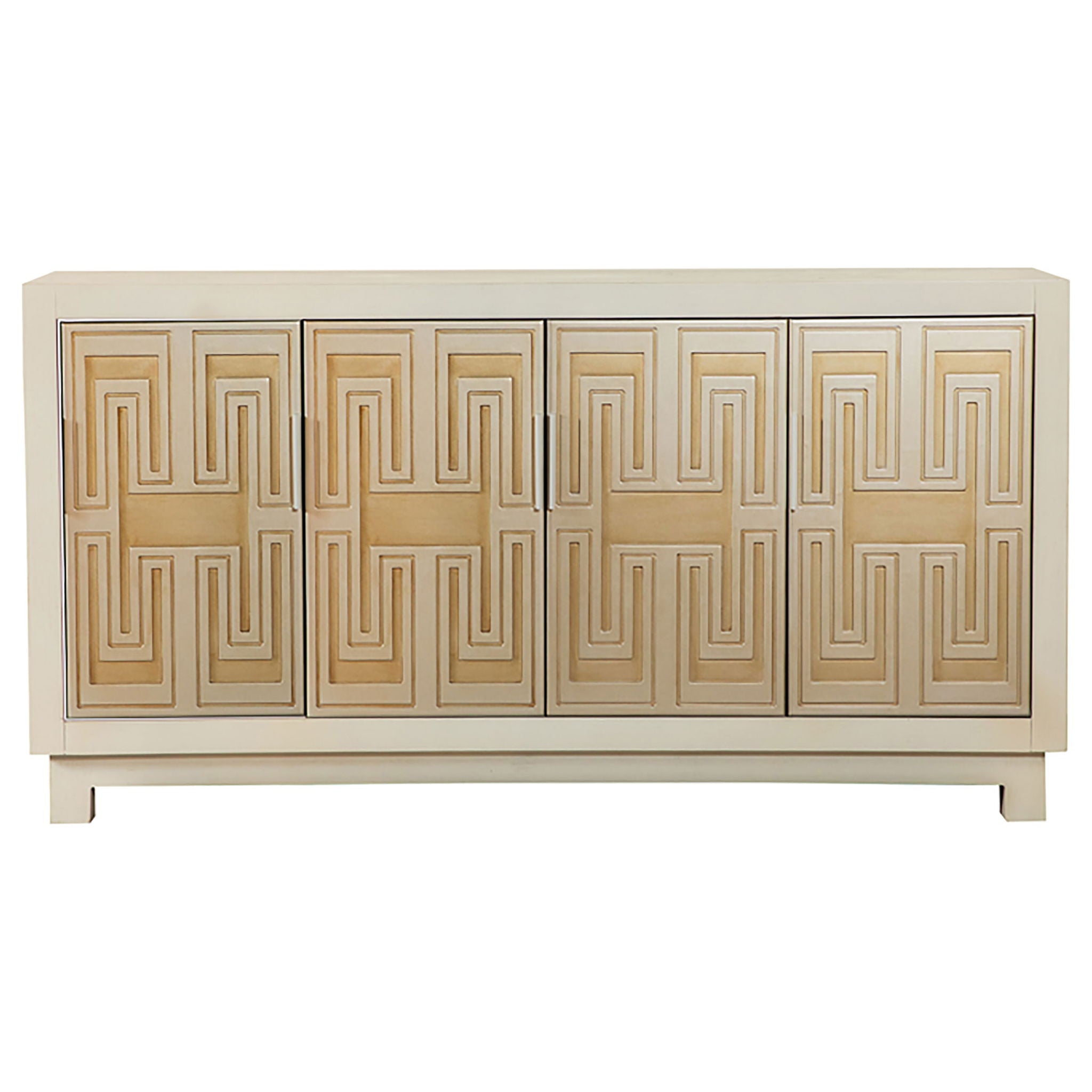 Wanda - Rectangular 4 Door Accent Cabinet - White