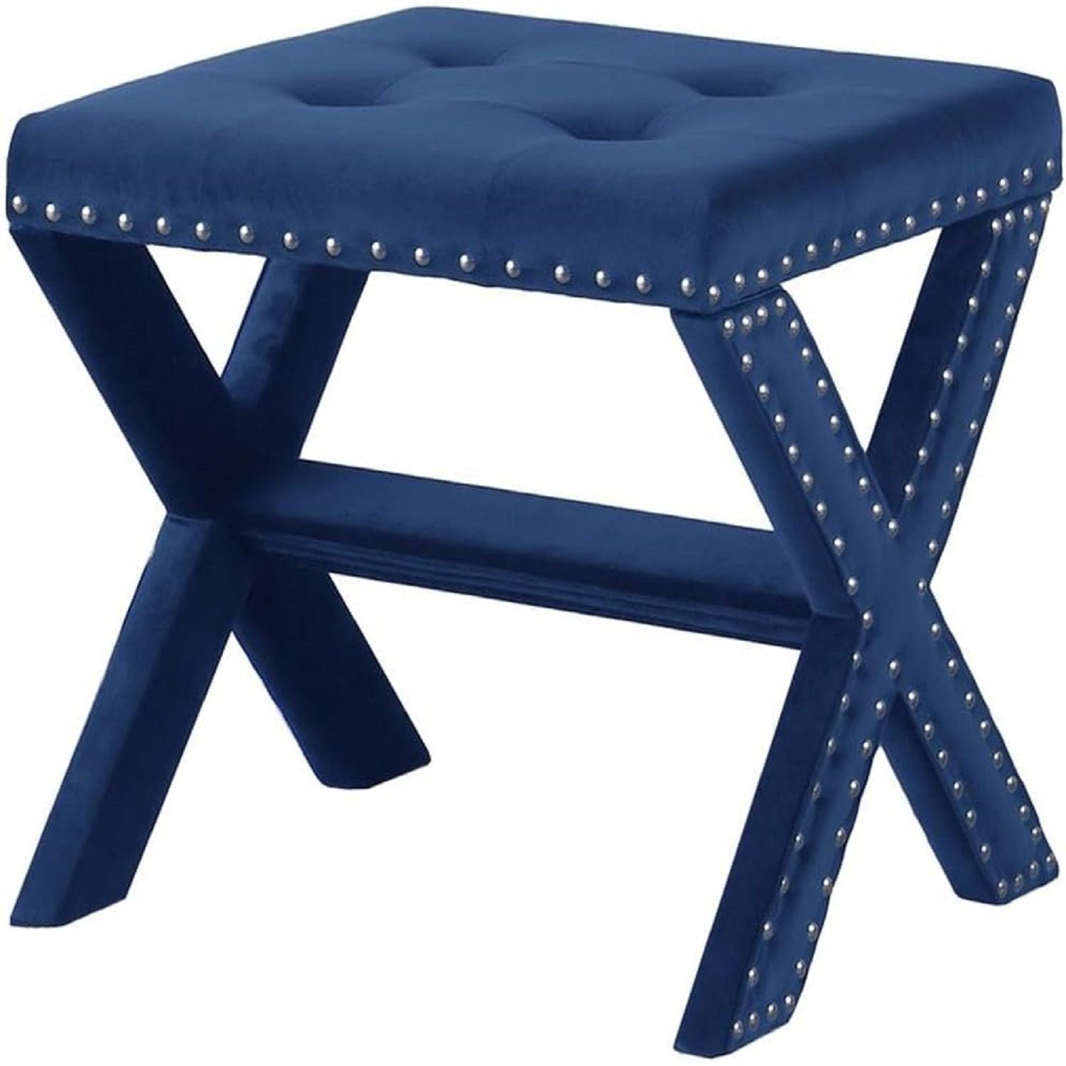 Upholstered Accent Bench With Nailhead Trim