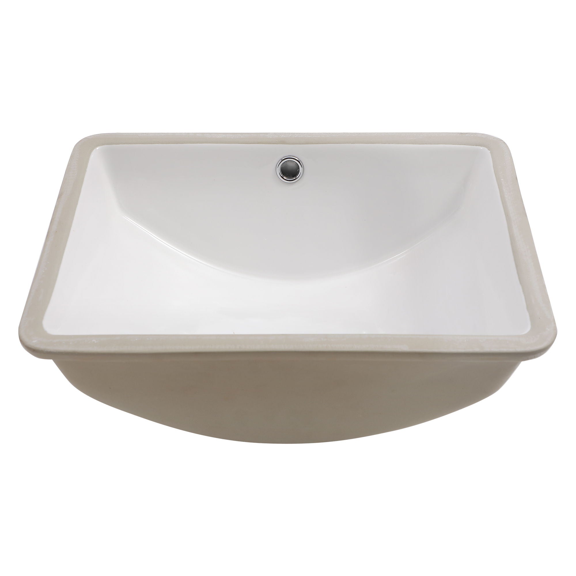 Modern Ceramic Undermount Bathroom Sink With Overflow, High Quality