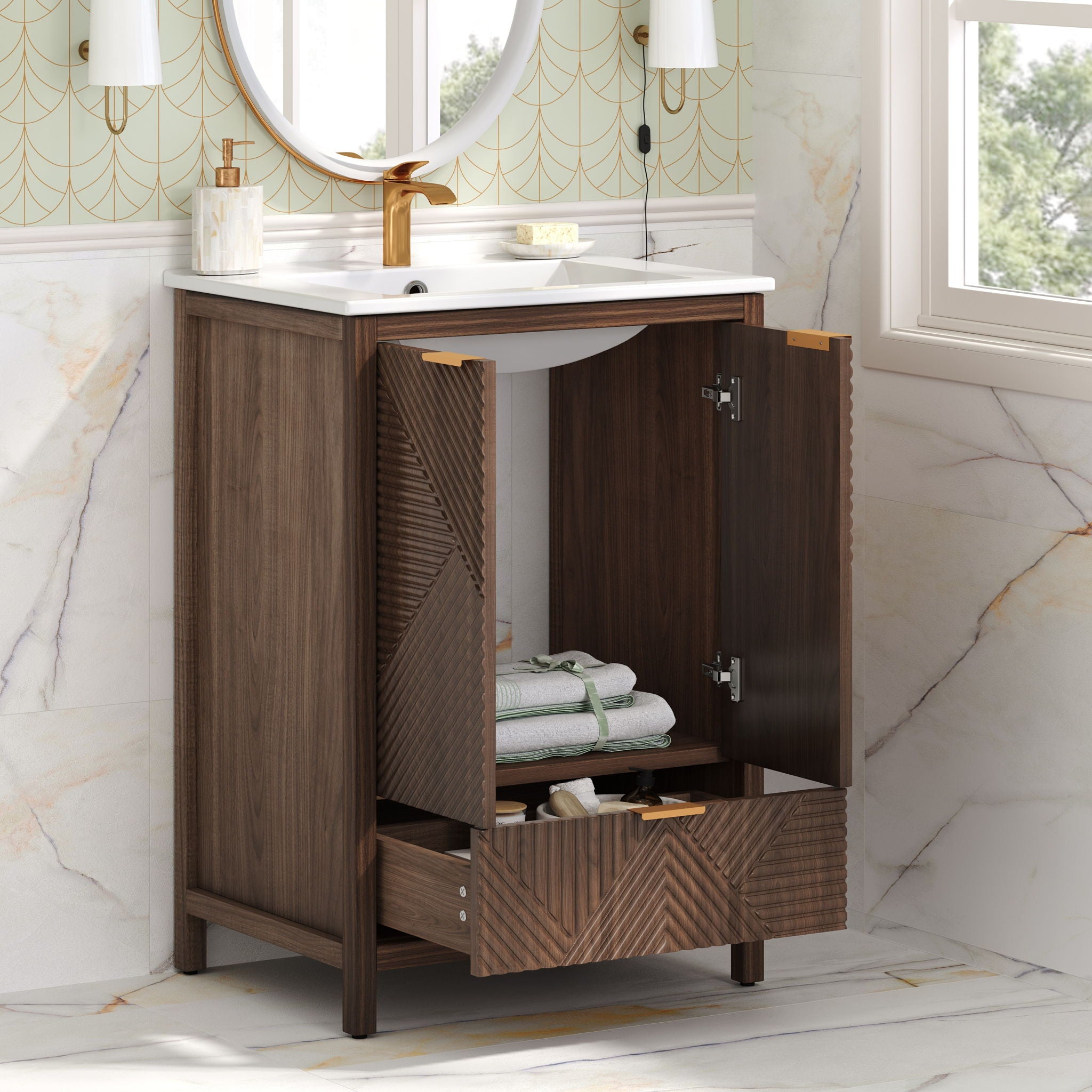 Modern Bathroom Vanity With Sink Combo