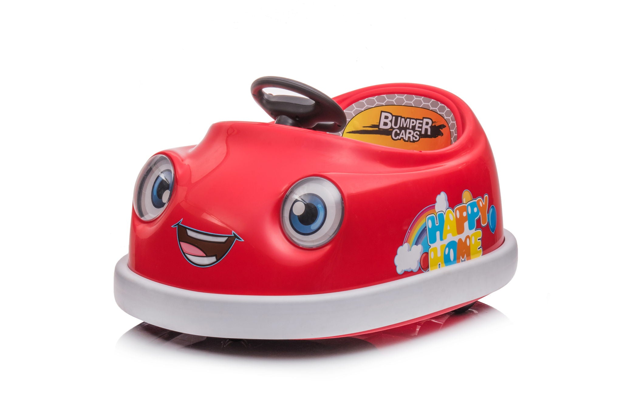 Bumper Car For Kids, 12V Dual Drive 1-6 Years Old Children&