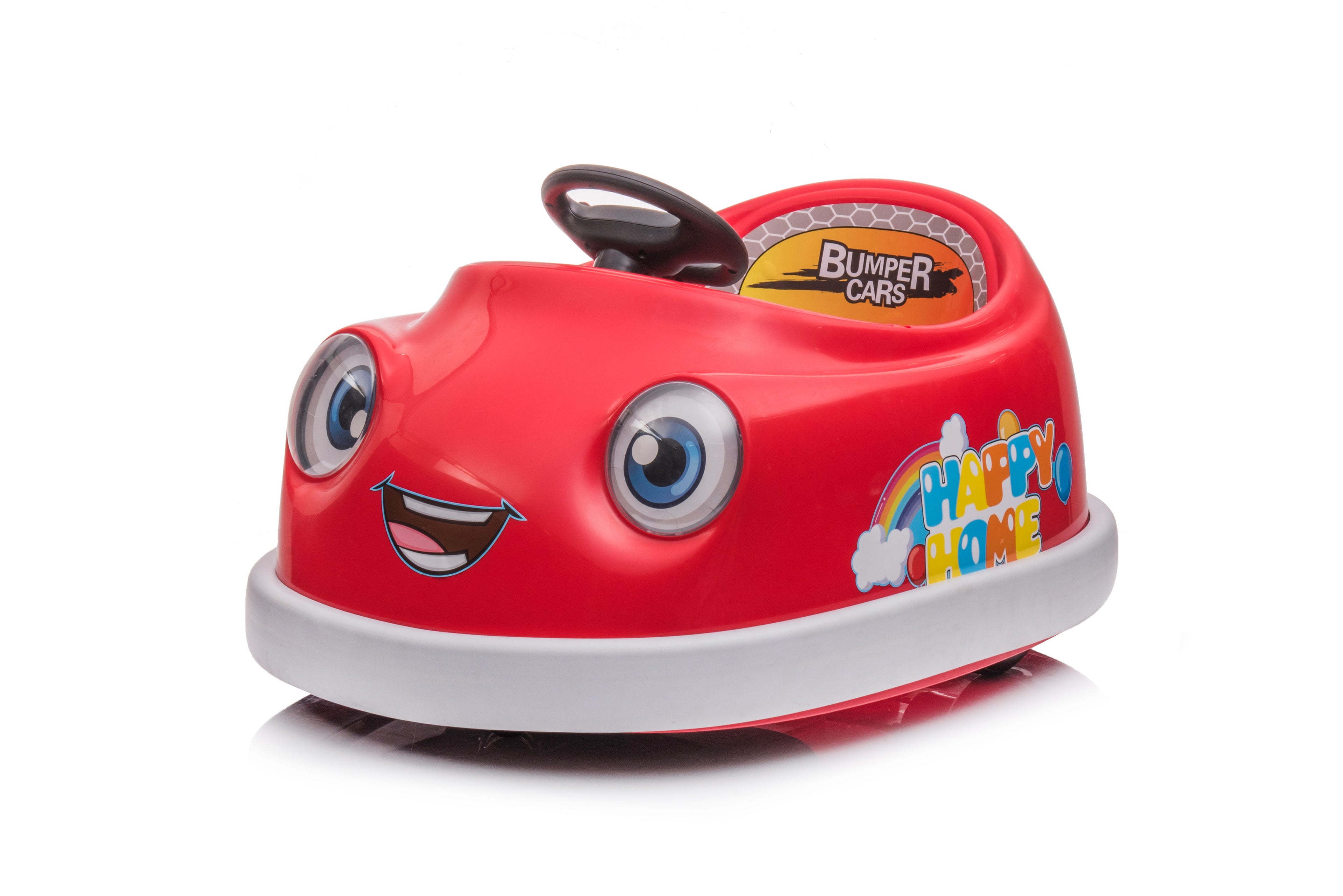 Bumper Car For Kids, 12V Dual Drive 1-6 Years Old Children&