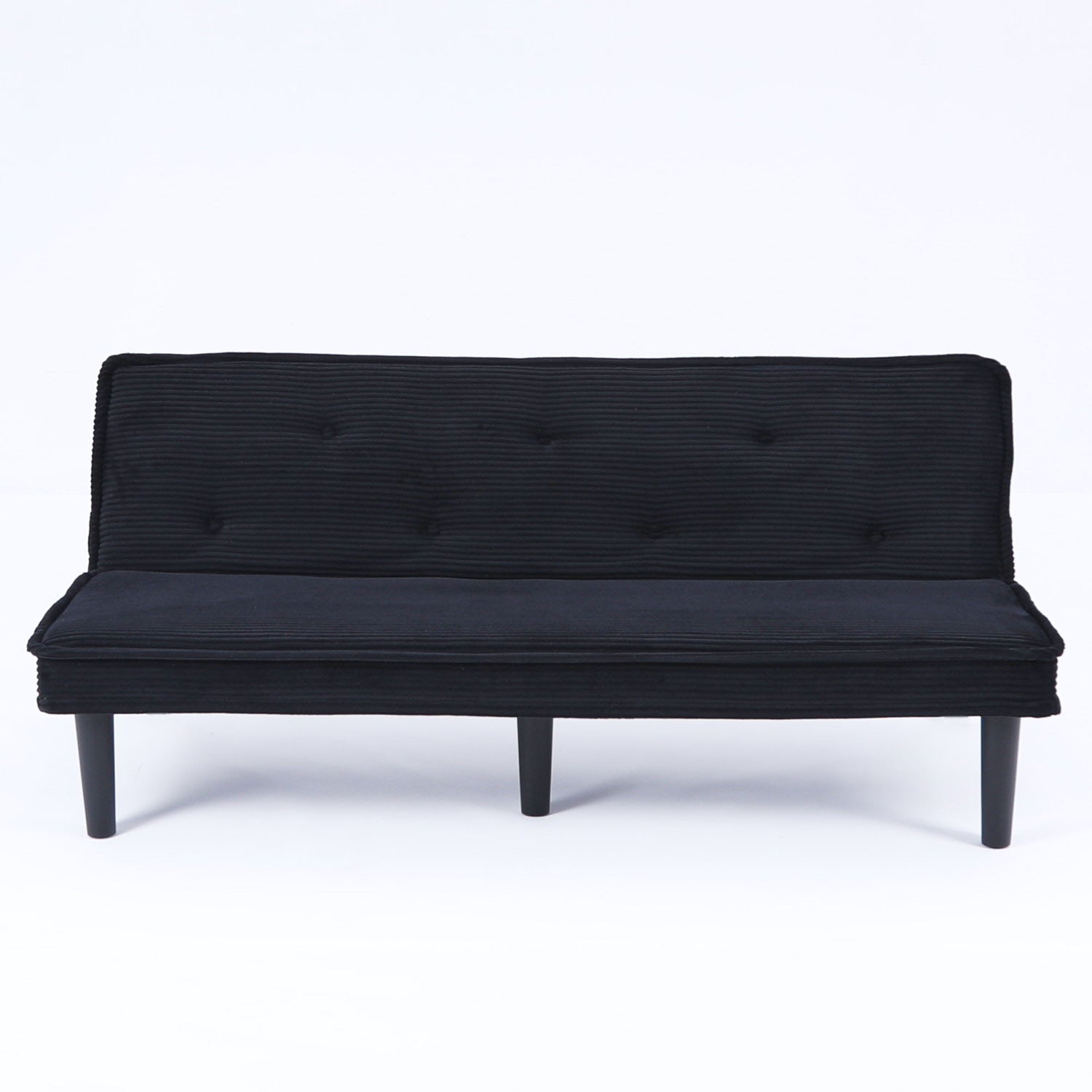 Versatile Corduroy Sofa Bed With Solid Wood Frame
