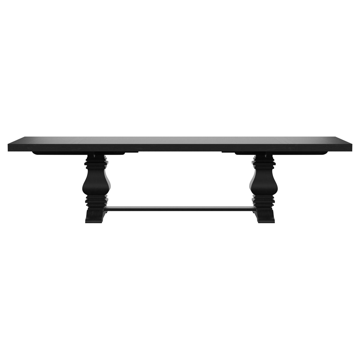 Extension Dining Table Set With Expandable Table With Upholstered Wingback Chairs