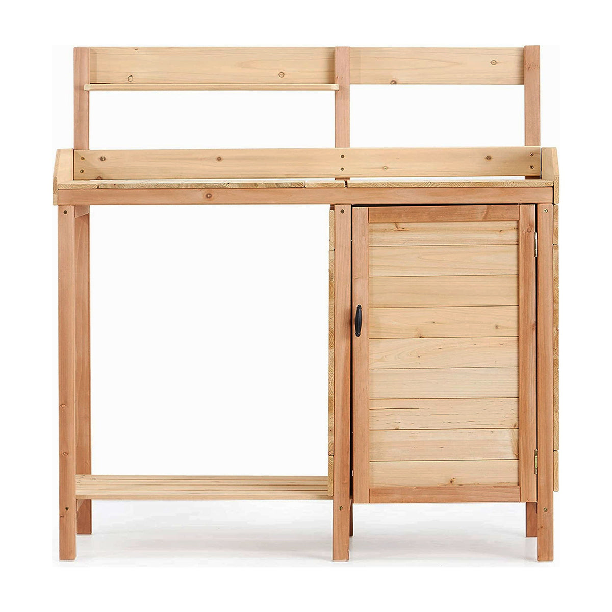 Outdoor Potting Bench Table With Sink, Garden Workstation
