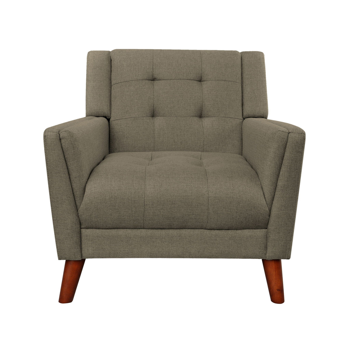 Luminaesque - Fabric Upholstered Armchair With Tufted Back