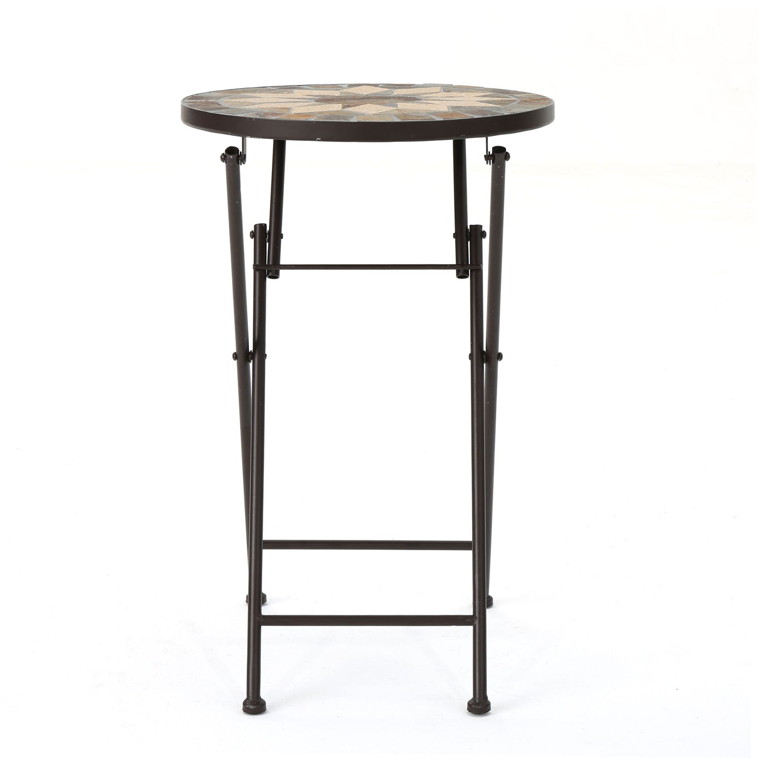 Silvester - End Table - Beige / Black