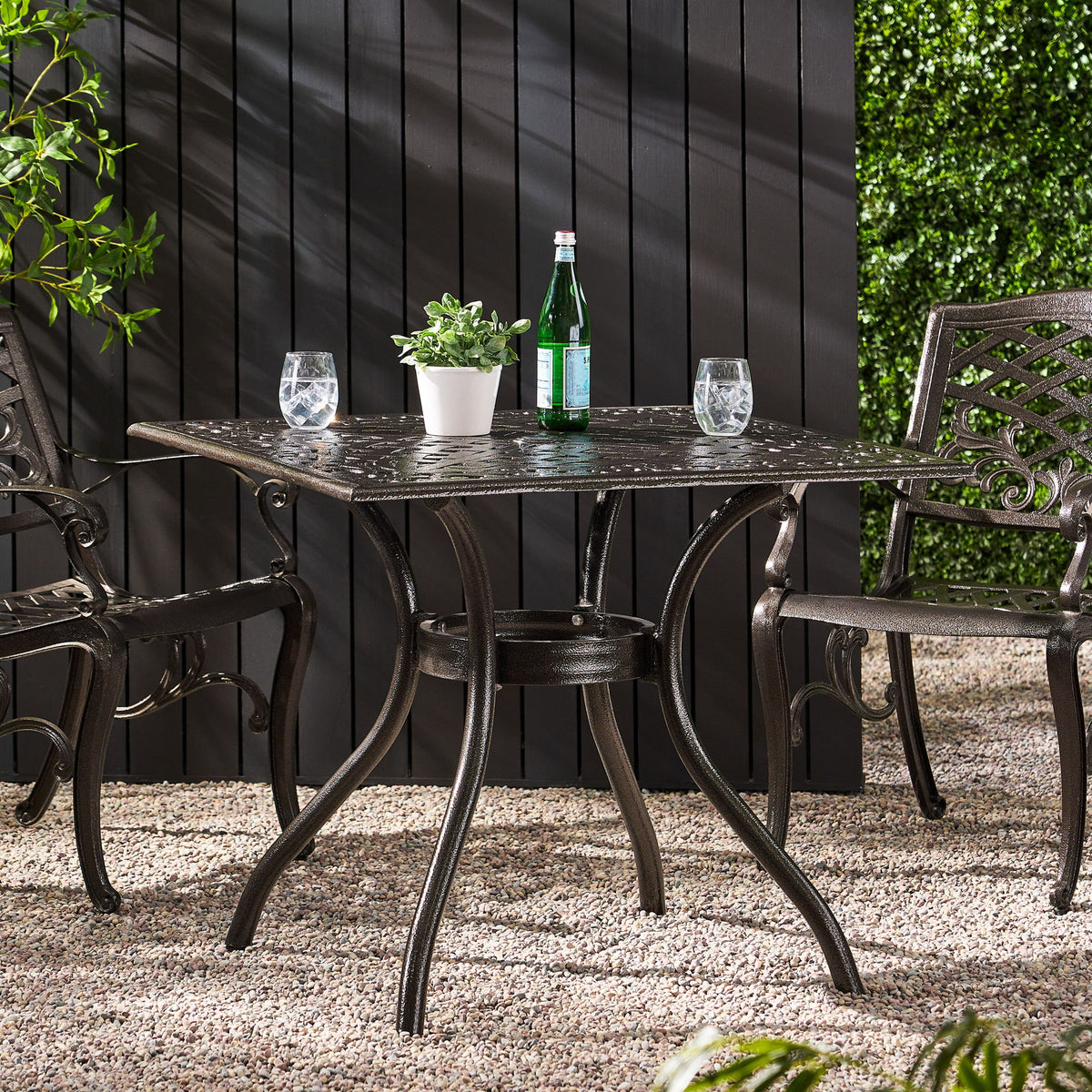 Phoenix - Square Table - Bronze