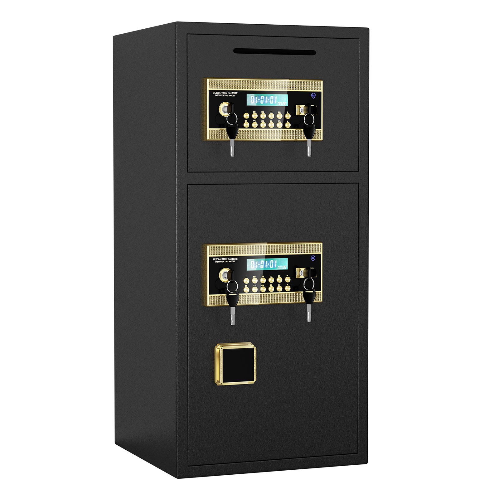 Large Double Door Coin Operated Safe, Digital Security Safe With Fireproof And Waterproof Bag