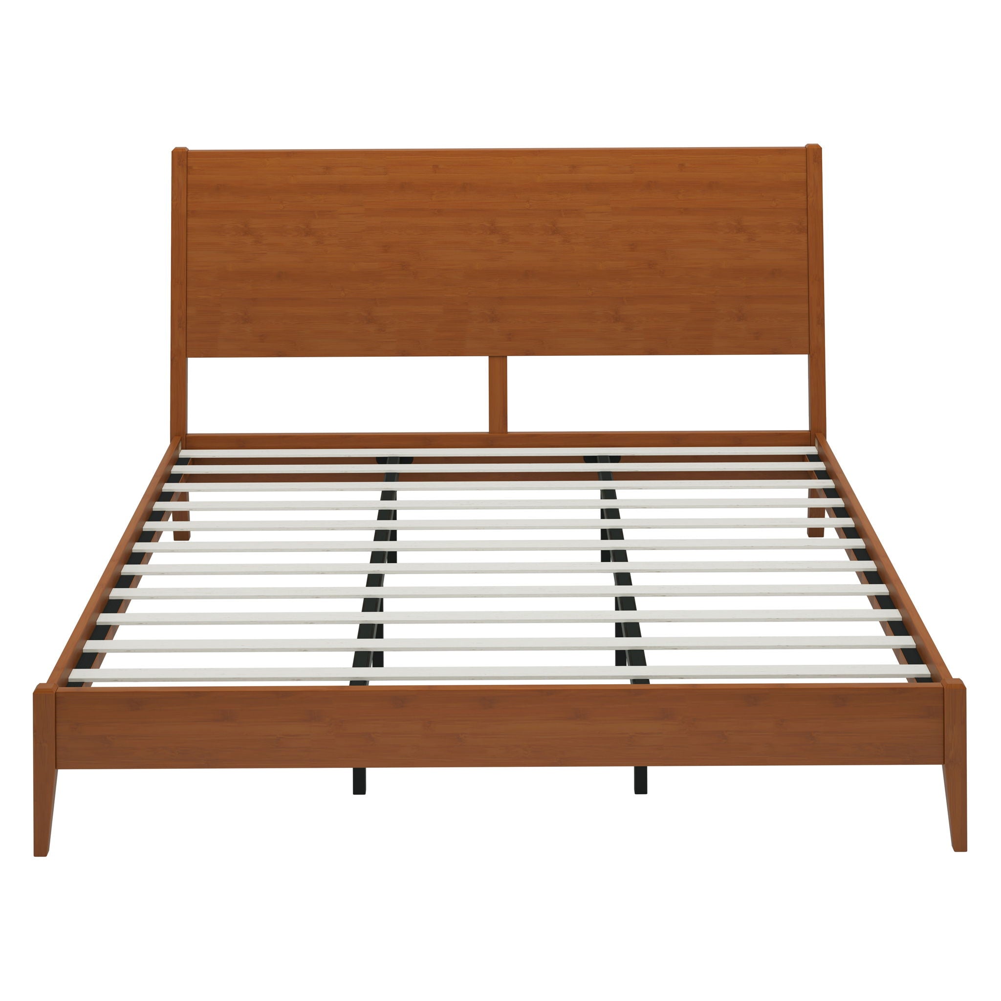 Modern Sled Platform Bed Frame With Slats