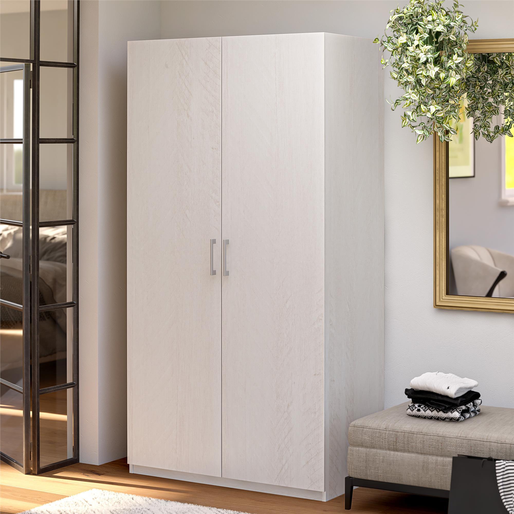 Suite Style Modular Extra Wide Wardrobe With Drawers - White