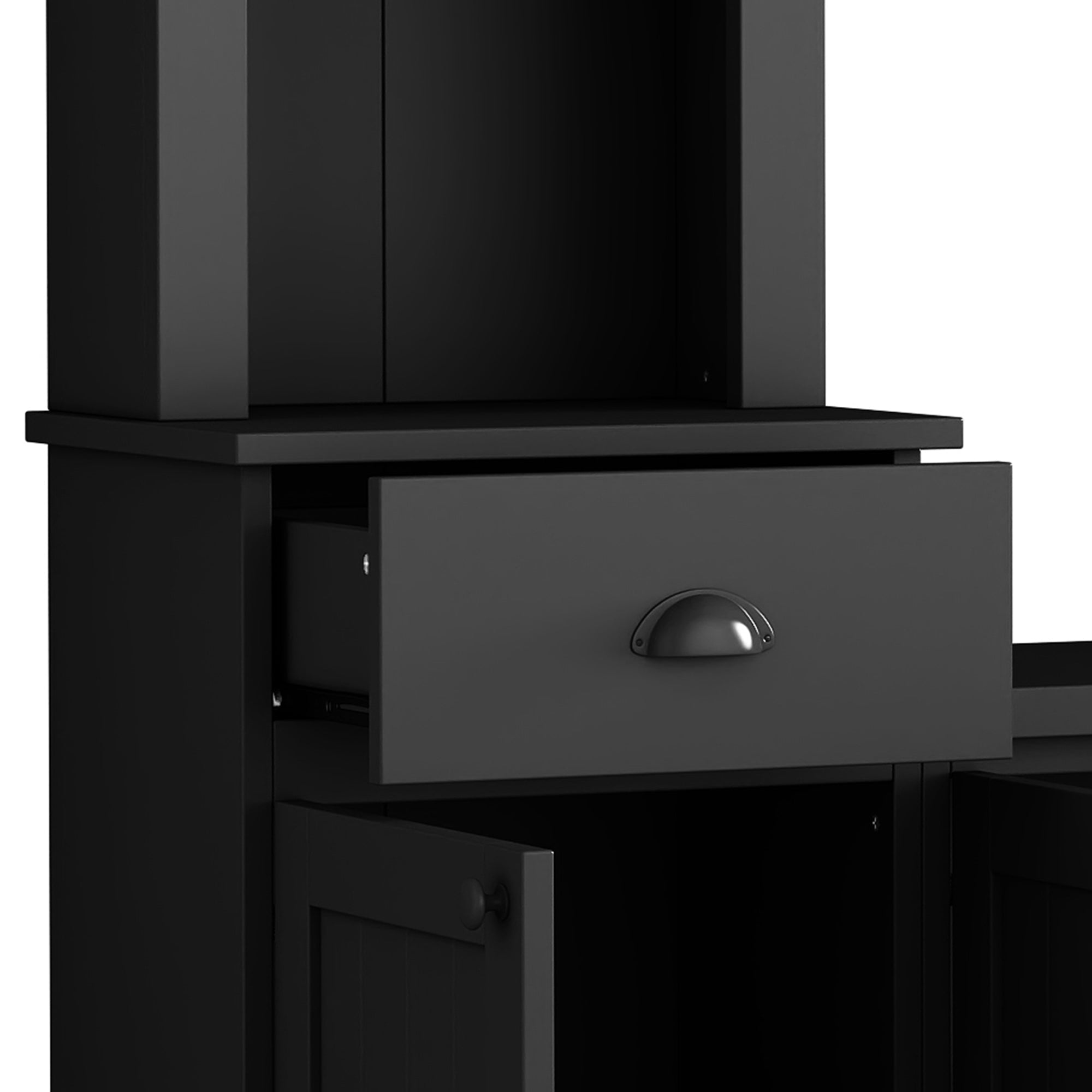 Entertainment Wall Unit Set with Bridge for TVs Up to 75&