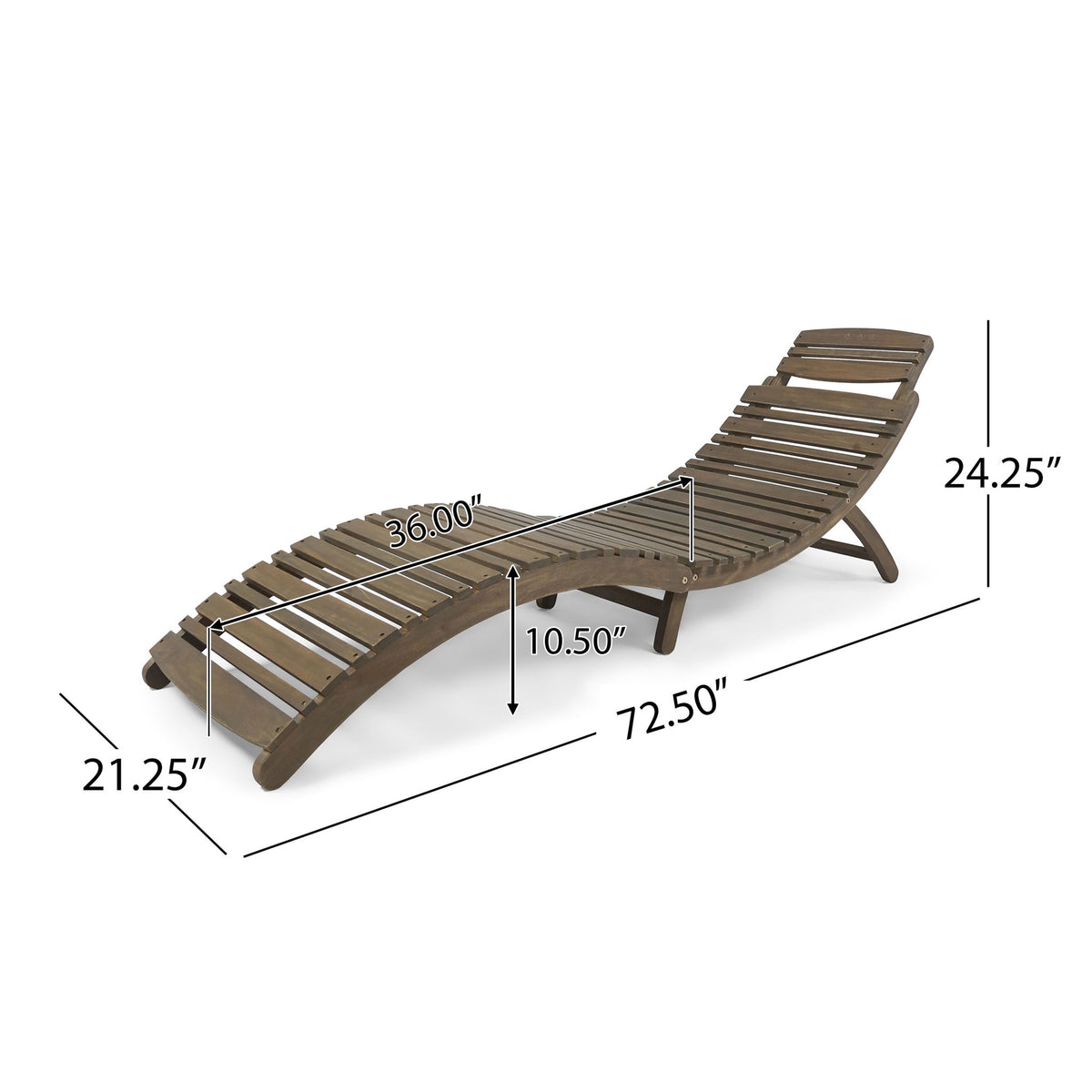Lahaina - Wood Foldable Chaise Lounge