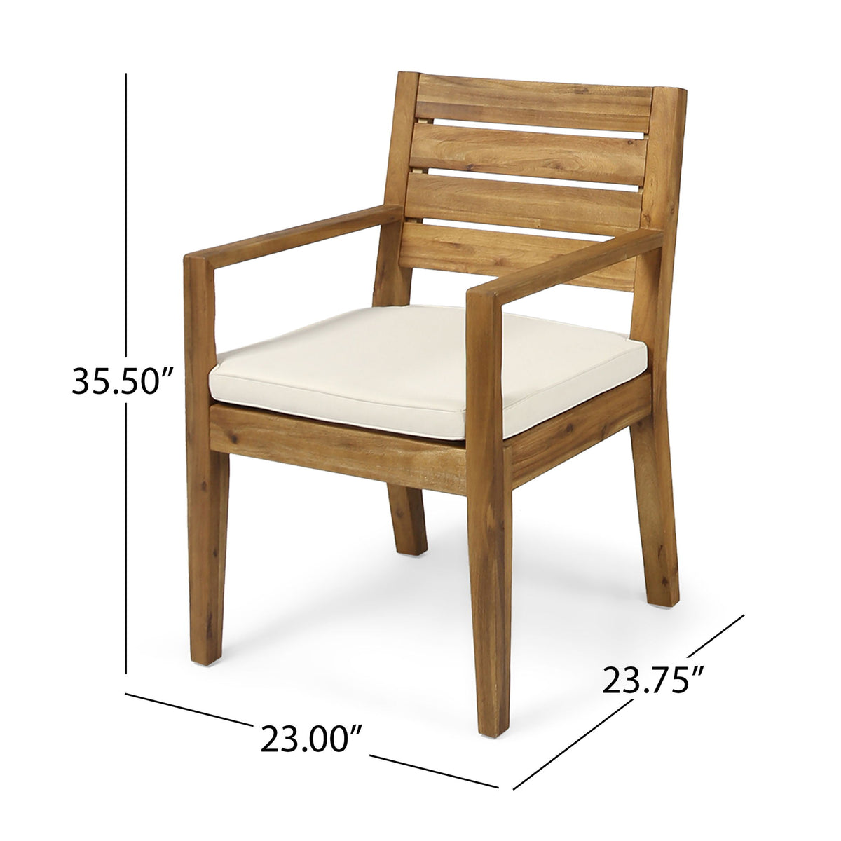Outdoor Elegant Design Dining Chair (Set of 2)