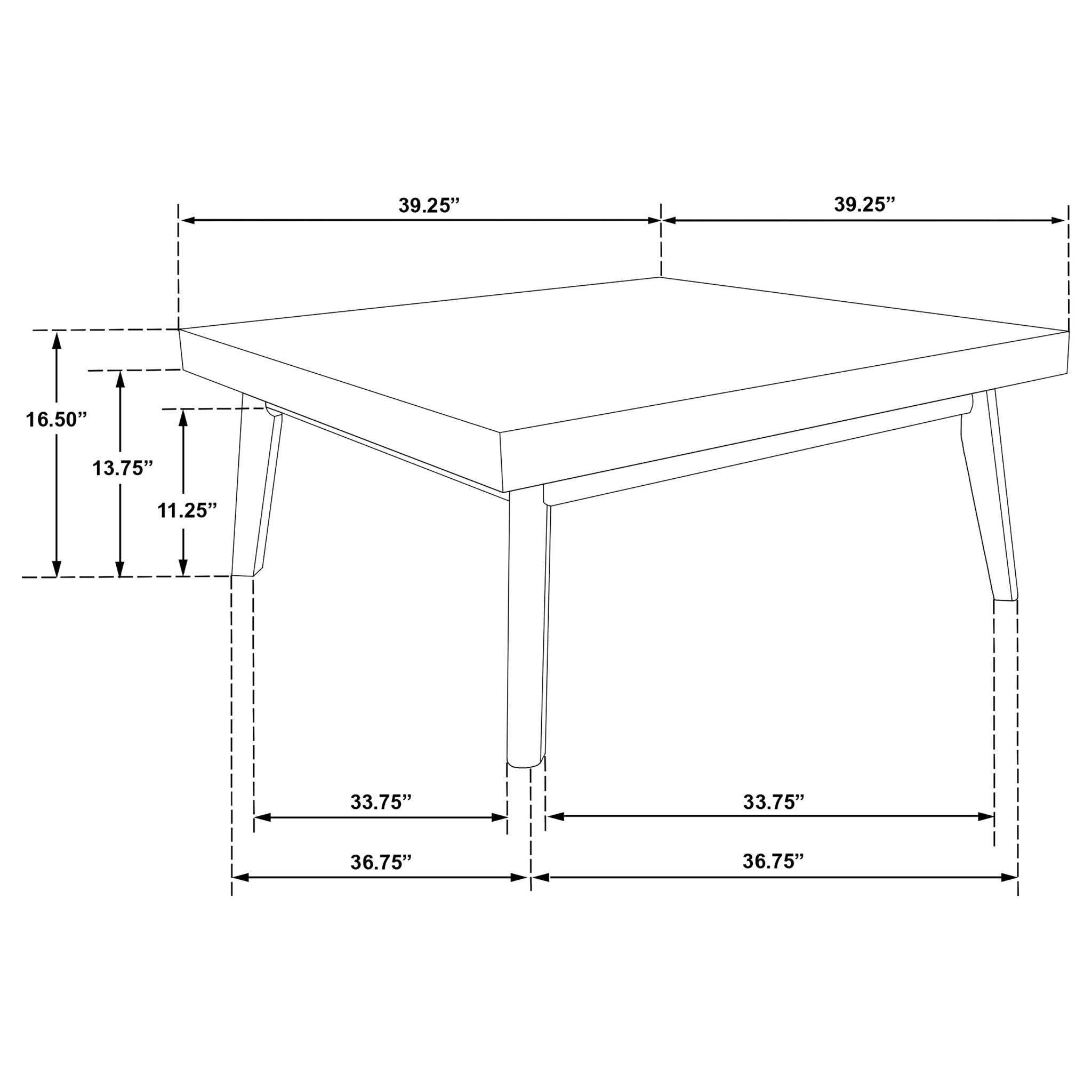 Aidan - 2 Piece Square Coffee And End Table Set - Walnut