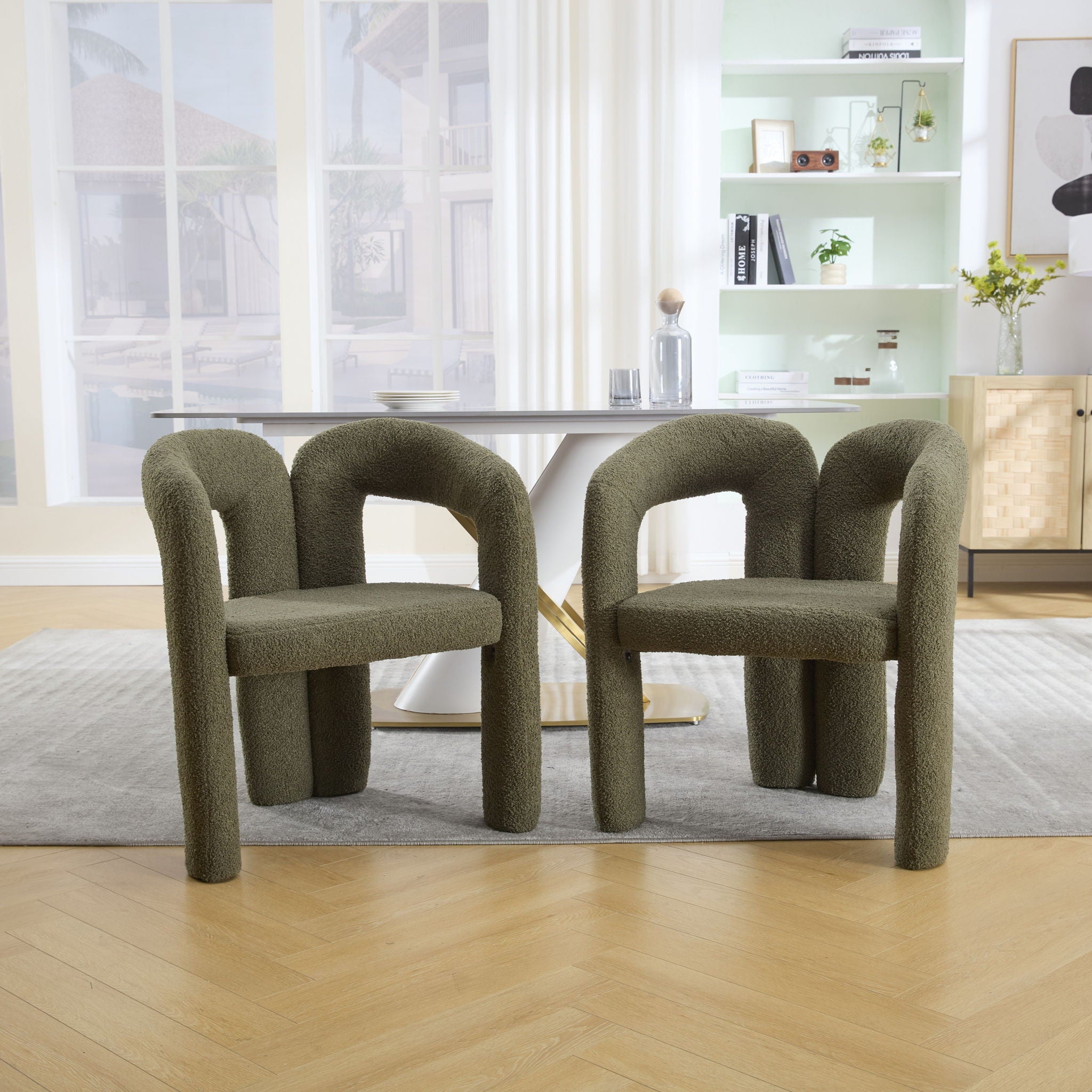 Coolmore Contemporary Designed Accent / Dining Chair With Armrests