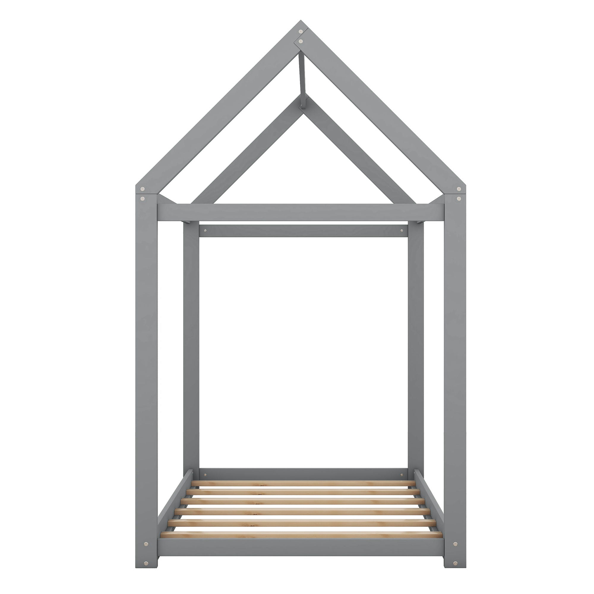 Wooden House Shaped Bed