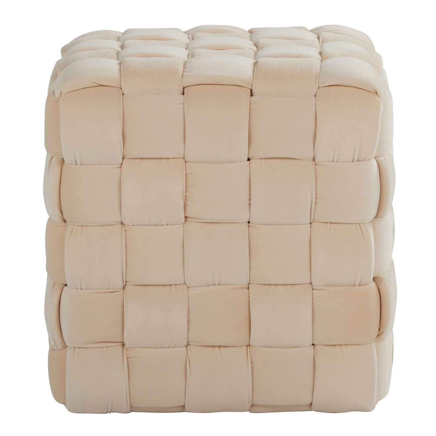 Square Braided Ottoman -