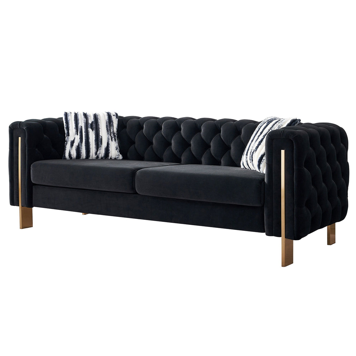 Chesterfield - Modern Tufted Living Room Sofa, 84.25&