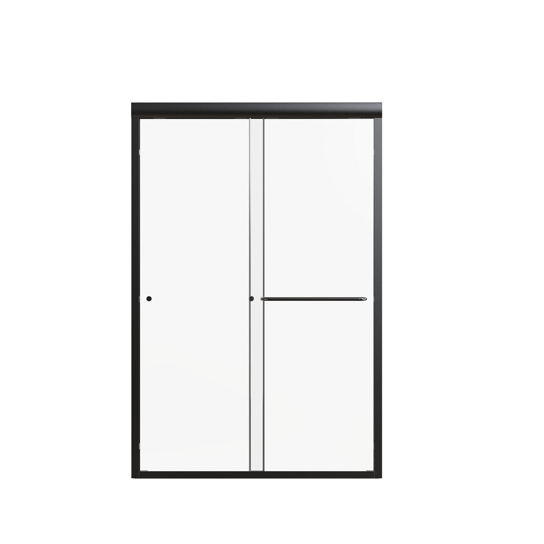 Semi Frameless Double Sliding Shower Door With Tempered Glass
