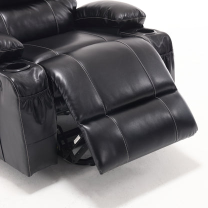 21&quot;seat width,large size Electric Power Lift Recliner Chair Sofa for Elderly, 8 point vibration Massage and lumber heat, Remote Control, Side Pockets and Cup Holders, cozy fabric, overstuffed arm pu