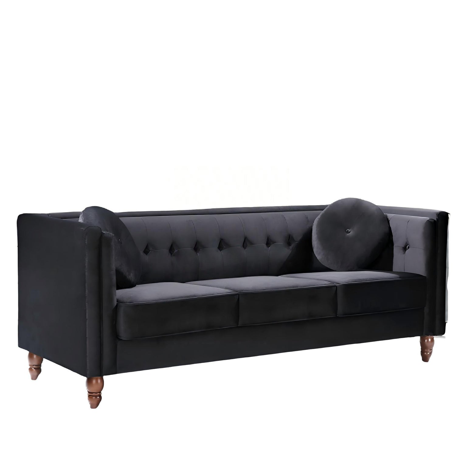 Chesterfield Sofa With Square Arms For Living Room