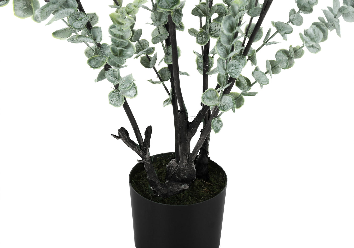 44&quot; Tall, Artificial Plant, Eucalyptus Tree, Indoor, Faux, Fake, Floor, Greenery, Potted, Real Touch, Decorative - Green / Black