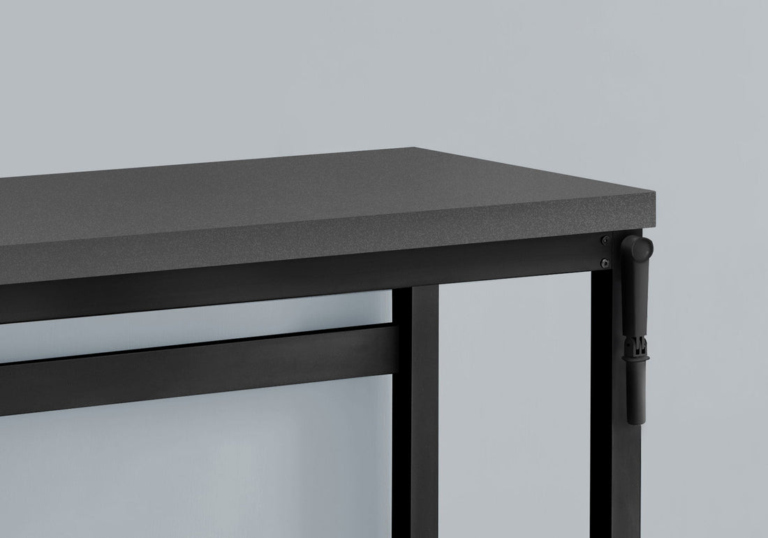 Computer Desk, Home Office, Standing, Adjustable, Laptop, Contemporary &amp; Modern - Gray