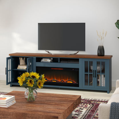 Nantucket - 74&quot; Fireplace TV Stand Console