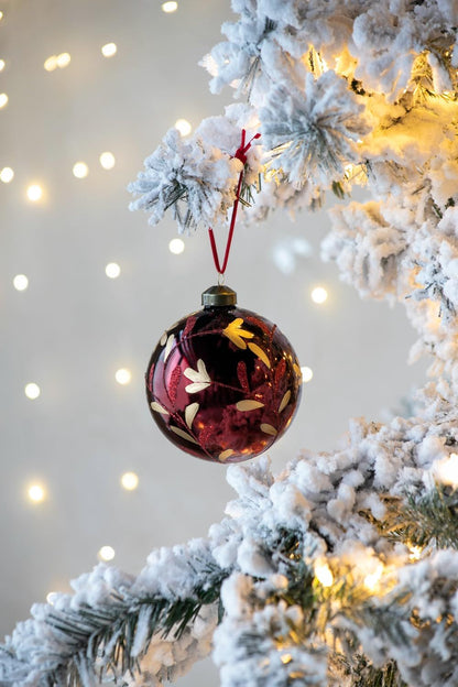 Christmas Ball Glass Decorative Hanging Ball Christmas Tree Ornaments, For Holiday Party Decorations