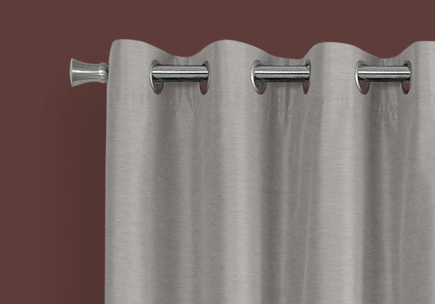 2 Pieces Set, Curtain Panel, Room Darkening, Grommet, Contemporary &amp; Modern