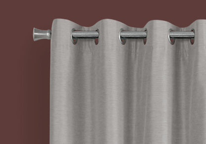 2 Pieces Set, Curtain Panel, Room Darkening, Grommet, Contemporary &amp; Modern